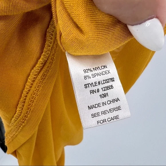 Heart & Hips Ruched Orange Dress Size Large - Picture 6 of 8